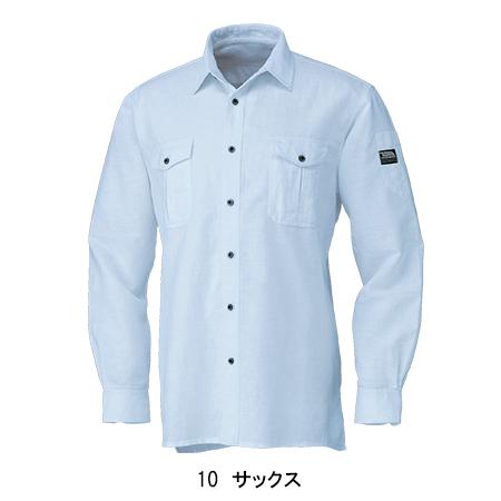 作業服 かっこいい おしゃれ 春夏用・作業用品 麻混長袖シャツ 寅壱TORAICHI1020-125｜sunwork｜03