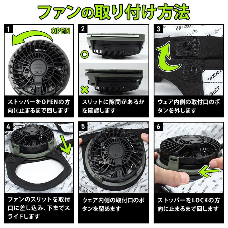 NEOterize AirDUCT LEDファンユニットセット 作業服 ad-200