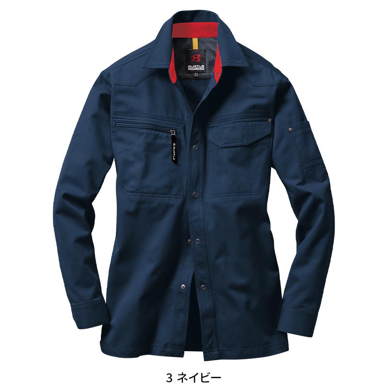 BURTLE 長袖シャツ 作業服 春夏用 メンズ 1303 バートル 作業着 S-5L | BURTLE | 02