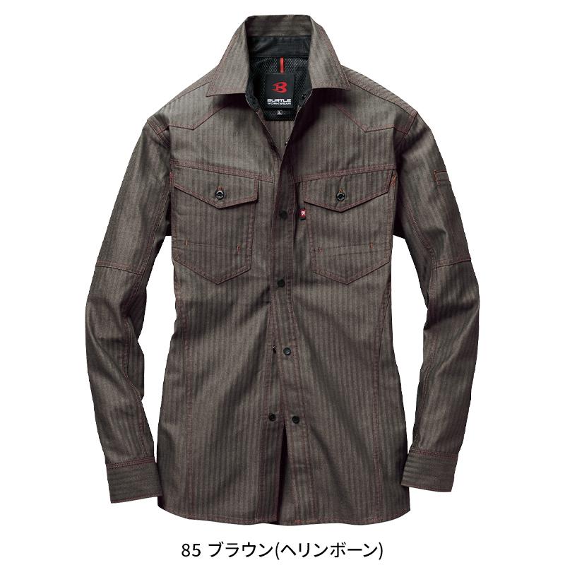 BURTLE 長袖シャツ(ユニセックス) 作業服 春夏用 男女兼用 1515 バートル 作業着 SS-5L | BURTLE | 06