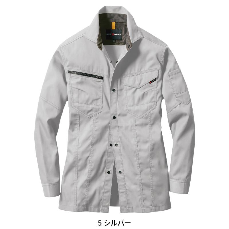 BURTLE 長袖シャツ(ユニセックス) 作業服 春夏用 男女兼用 1715 バートル 作業着 SS-5L | BURTLE | 03