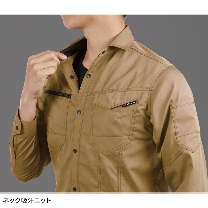 BURTLE 長袖シャツ(ユニセックス) 作業服 春夏用 男女兼用 1715 バートル 作業着 SS-5L | BURTLE | 07