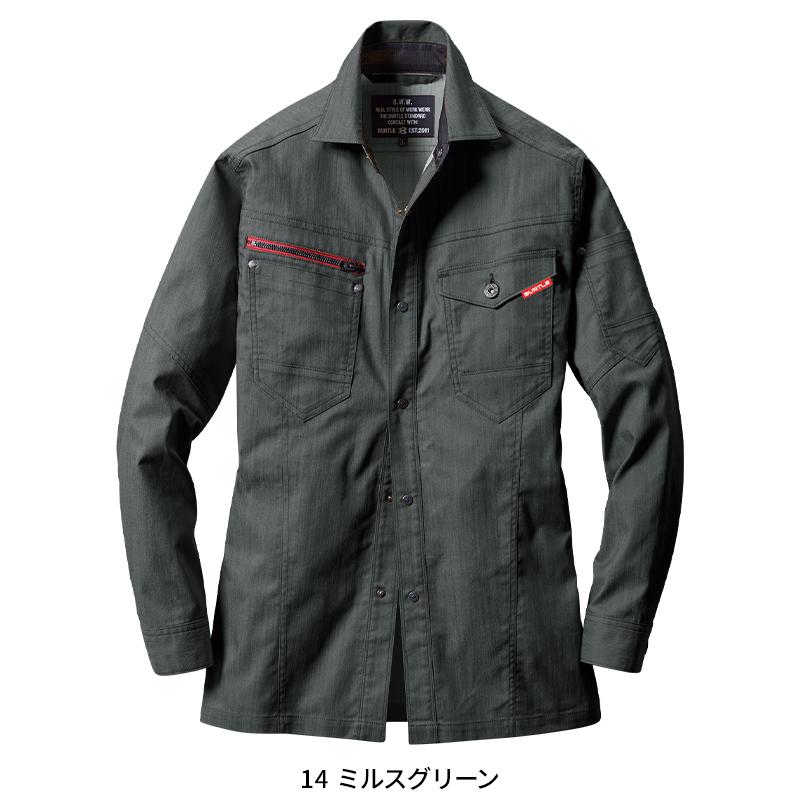バートル 作業着 作業服 春夏 1815 長袖 シャツ ユニセックス BURTLE S-5L | BURTLE | 03