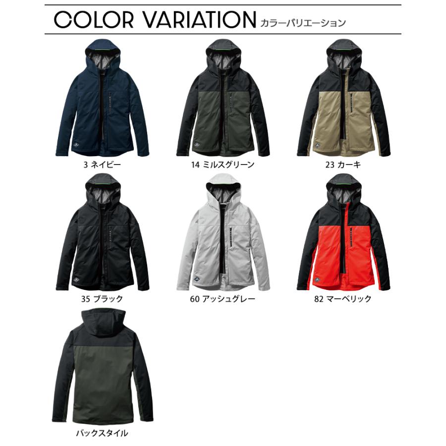 BURTLE ストレッチパーカ(ユニセックス) 防寒着 男女兼用 3230 バートル 作業服 作業着 S-3XL | BURTLE | 08