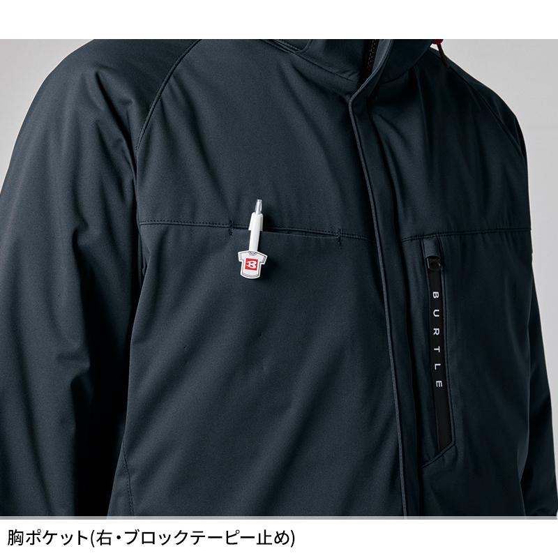 バートル 防寒着 作業着 3260 防寒ジャケット 秋冬 ストレッチフーディ メンズ レディース S-3XL | BURTLE | 06
