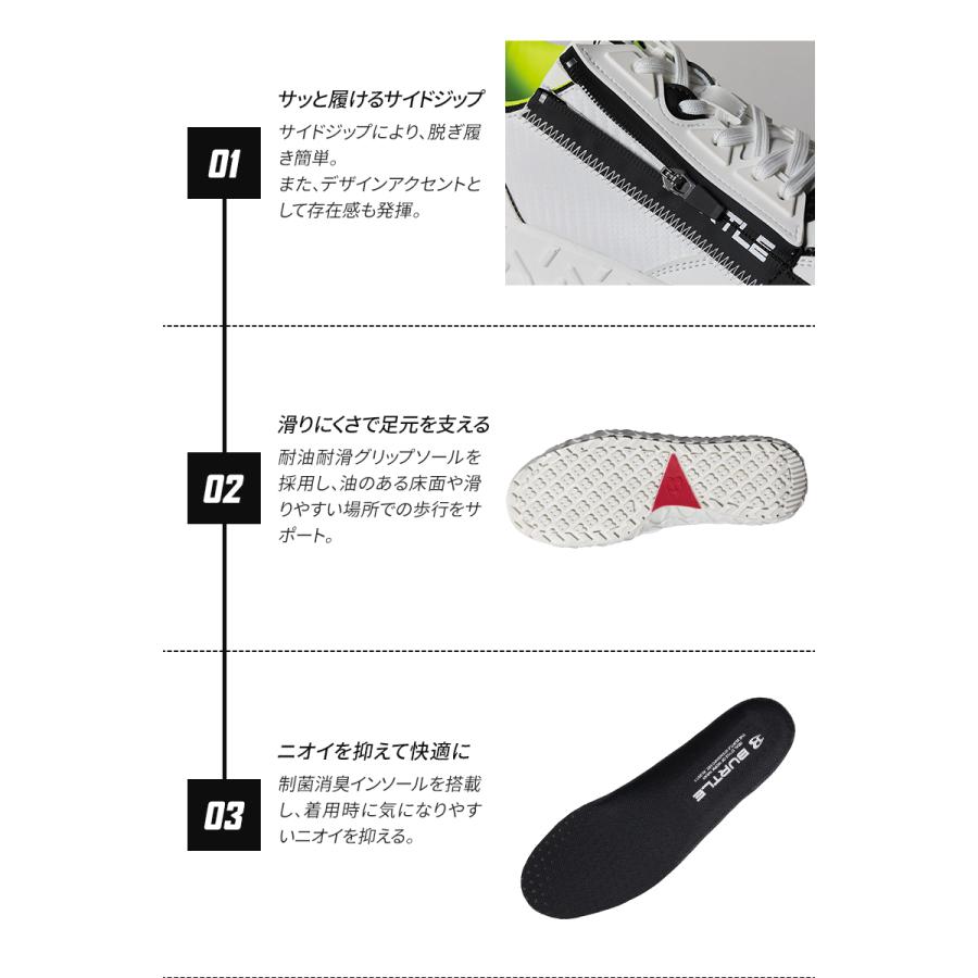 安全靴 バートル 3301 BURTLE ローカット 紐タイプ メンズ レディース XS-XL | BURTLE | 06