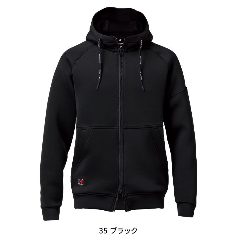 バートル 4110 作業服 作業着 BURTLE エアーテックジップフーディ秋冬用 男女兼用 M-XXL【2025秋冬新作】 | BURTLE | 02