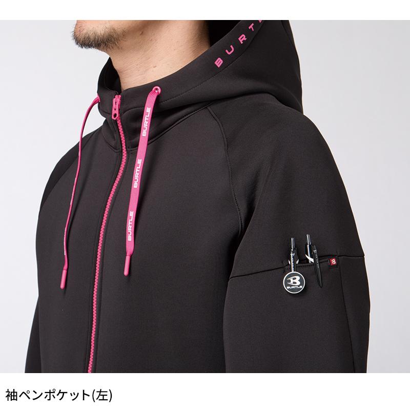 バートル 4110 作業服 作業着 BURTLE エアーテックジップフーディ秋冬用 男女兼用 M-XXL【2025秋冬新作】 | BURTLE | 07
