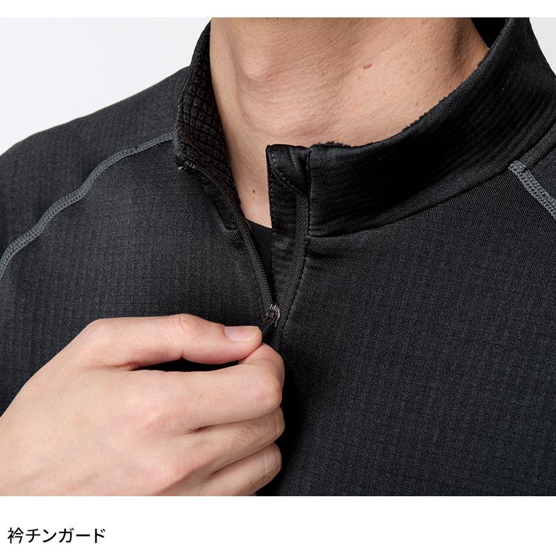 バートル 4113 作業服 作業着 BURTLE ハーフジップシャツ 秋冬用 男女兼用 M-XL【2025秋冬新作】 | BURTLE | 06