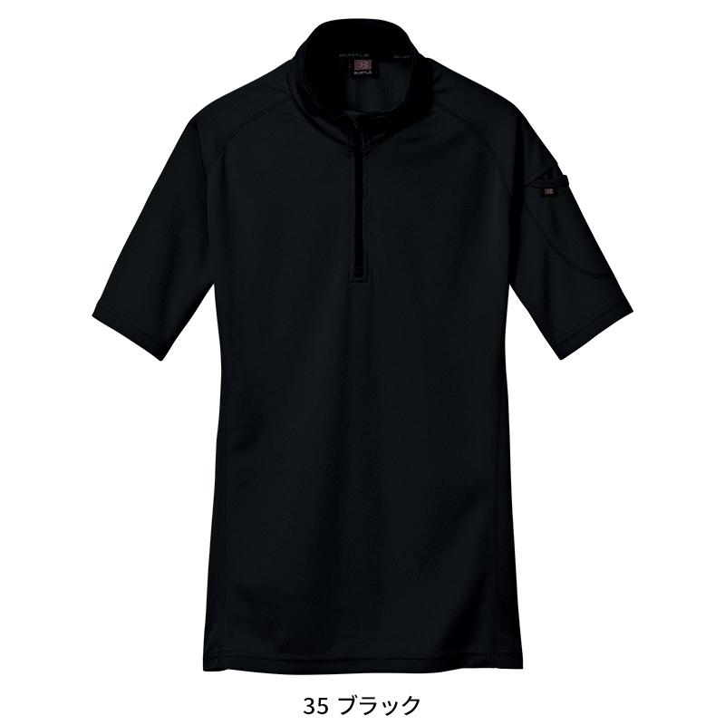 BURTLE 半袖ジップシャツ(ユニセックス) 通年用 男女兼用 415 バートル 作業服 作業着 SS-5L | BURTLE | 05
