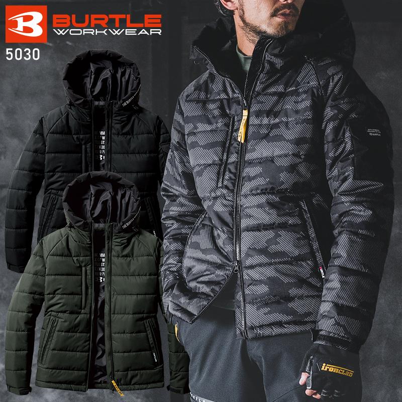 BURTLE 防寒フーディジャケット(ユニセックス) 防寒着 男女兼用 5030 バートル 作業服 作業着 S-3XL | BURTLE