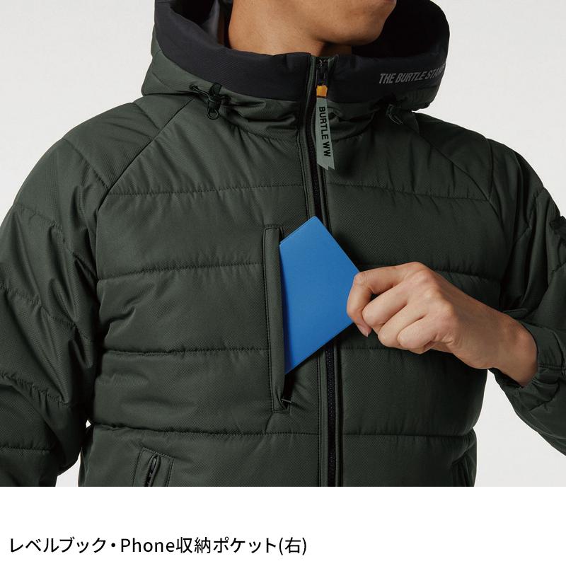 BURTLE 防寒フーディジャケット(ユニセックス) 防寒着 男女兼用 5030 バートル 作業服 作業着 S-3XL | BURTLE | 06