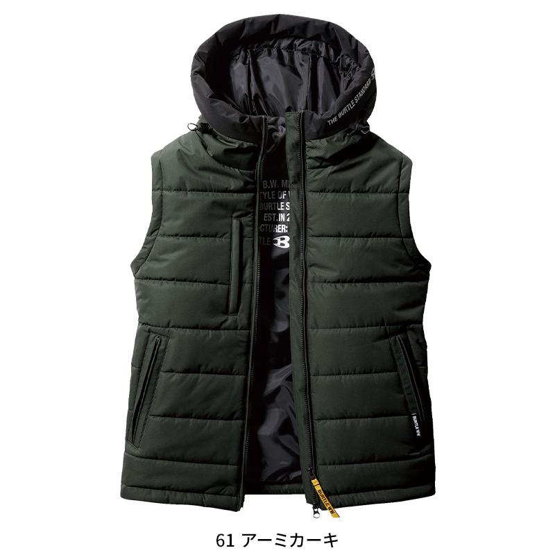 BURTLE 防寒フーディベスト(ユニセックス) 防寒着 男女兼用 5034 バートル 作業服 作業着 S-3XL | BURTLE | 03