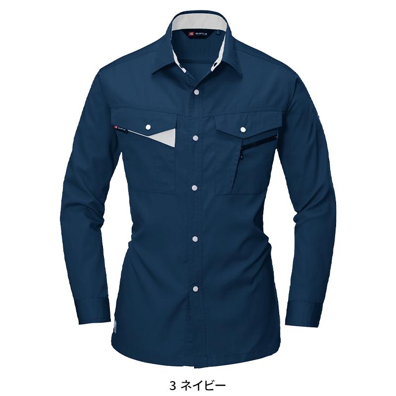 BURTLE 長袖シャツ 作業服 春夏用 メンズ 6023 バートル 作業着 S-5L | BURTLE | 04