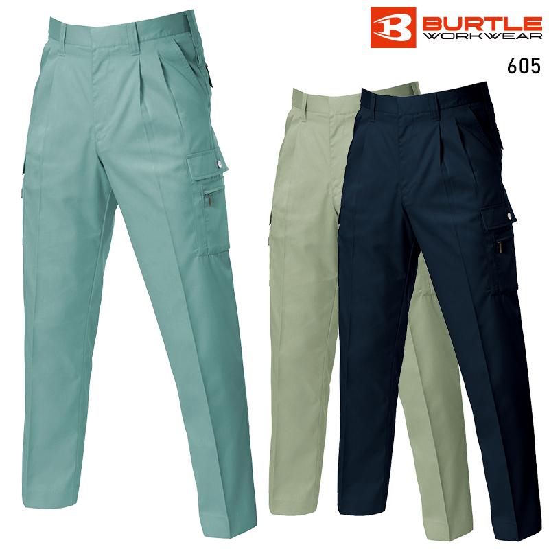 BURTLE ツータックカーゴパンツ 作業服 秋冬用 メンズ 605 バートル 作業着 70-125 | BURTLE