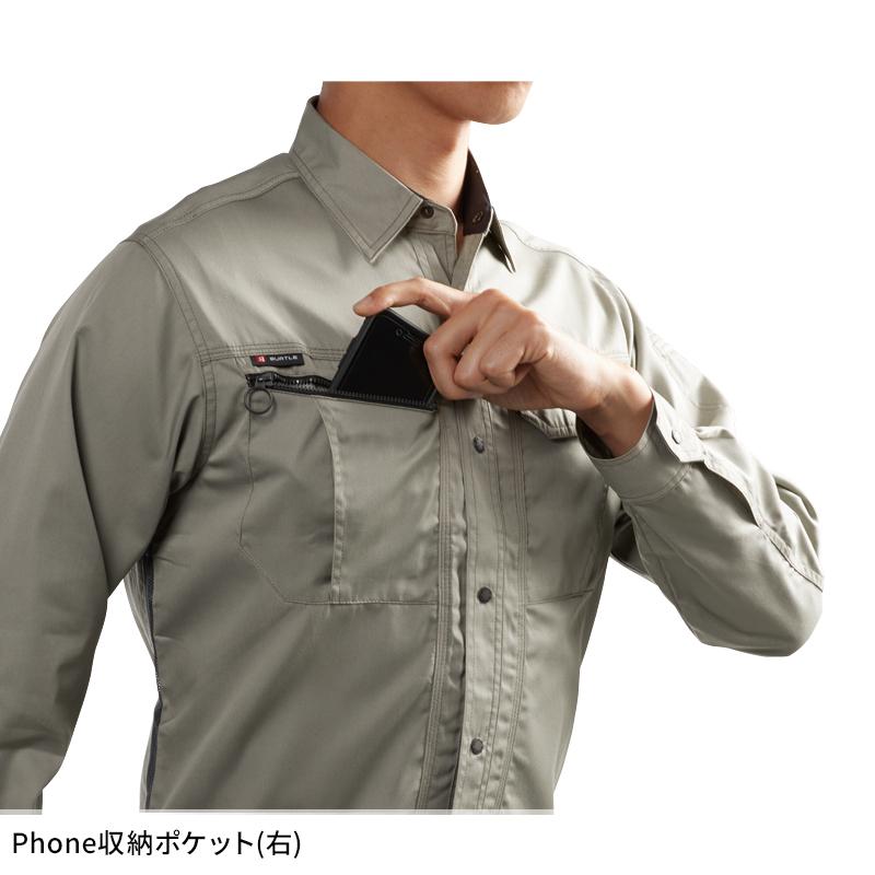 バートル 作業着 作業服 春夏 6063 長袖 シャツ BURTLE メンズ S-5L | BURTLE | 08