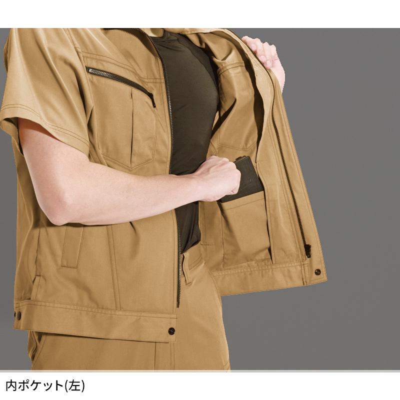 BURTLE 半袖ジャケット(ユニセックス) 作業服 春夏用 男女兼用 6082 バートル 作業着 SS-5L | BURTLE | 10
