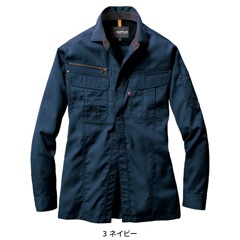 BURTLE 長袖シャツ(ユニセックス) 作業服 春夏用 男女兼用 6103 バートル 作業着 SS-5L | BURTLE | 02