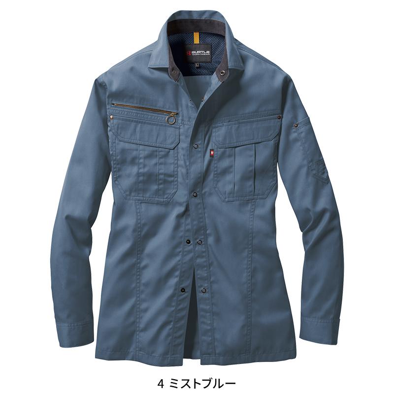 BURTLE 長袖シャツ(ユニセックス) 作業服 春夏用 男女兼用 6103 バートル 作業着 SS-5L | BURTLE | 03