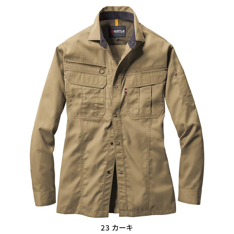 BURTLE 長袖シャツ(ユニセックス) 作業服 春夏用 男女兼用 6103 バートル 作業着 SS-5L | BURTLE | 05