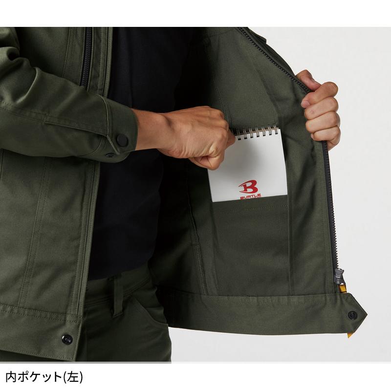 バートル 作業着 作業服  春夏 6211 長袖 ジャケット ブルゾン BURTLE メンズ レディース S-5L | BURTLE | 08