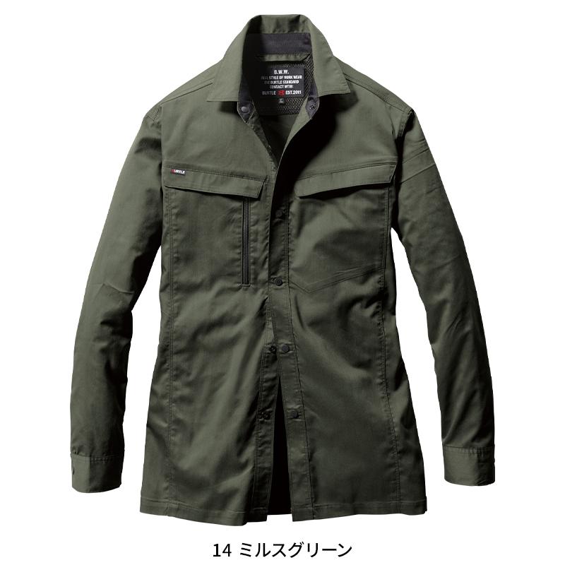 バートル 作業着 作業服 春夏 6215 長袖 シャツ ユニセックス BURTLE S-5L | BURTLE | 03