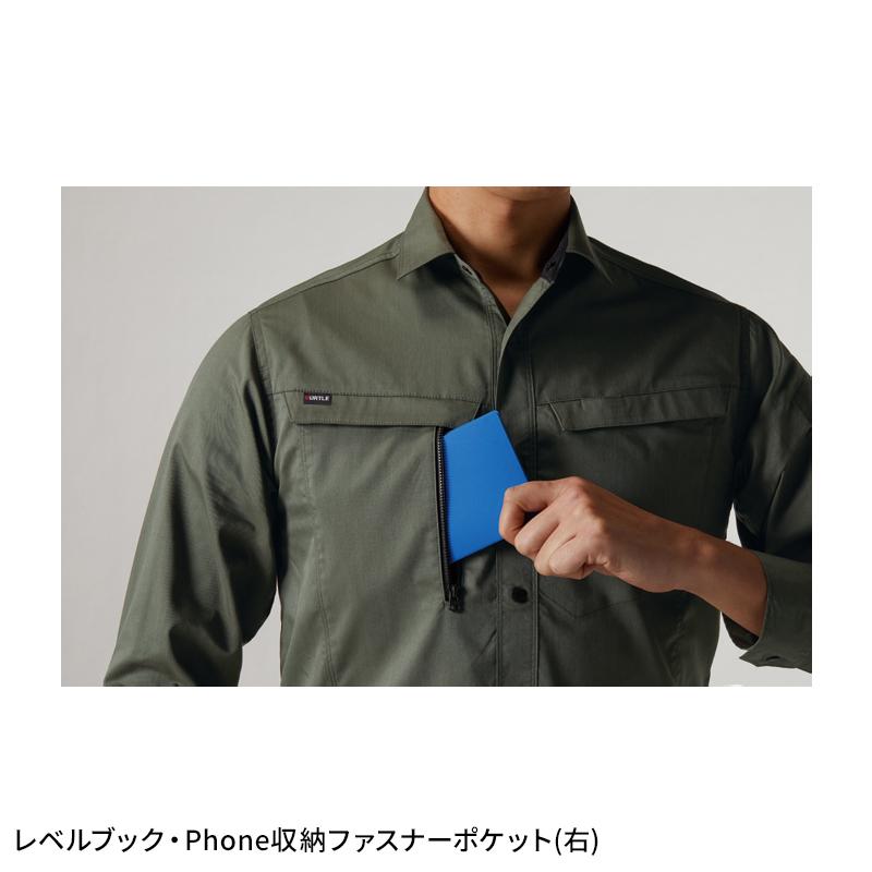 バートル 作業着 作業服 春夏 6215 長袖 シャツ ユニセックス BURTLE S-5L | BURTLE | 06