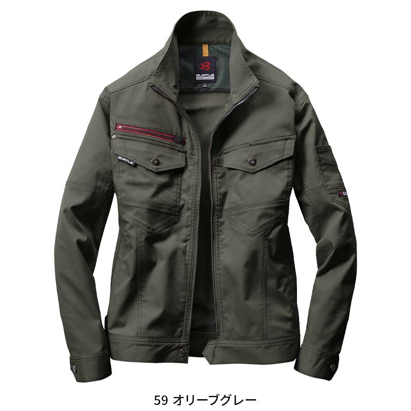 バートル 作業着 作業服  春夏 7041 長袖 ジャケット ブルゾン BURTLE メンズ レディース SS-5L | BURTLE | 06