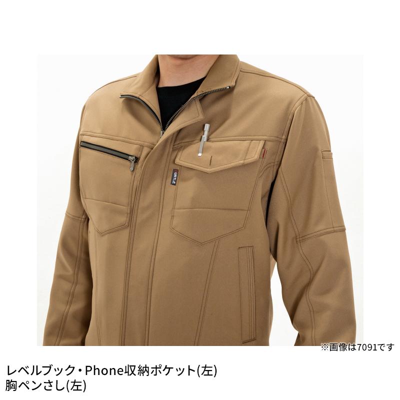 BURTLE 半袖ジャケット(ユニセックス) 作業服 春夏用 男女兼用 7092 バートル 作業着 SS-5L | BURTLE | 09