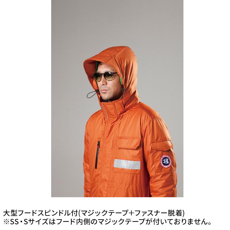 BURTLE 防寒コート(大型フード付)(ユニセックス) 防寒着 男女兼用 7211 バートル 作業服 作業着 SS-5L | BURTLE | 05