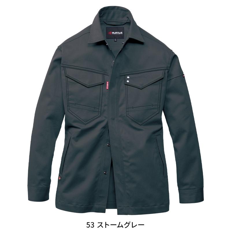 【2026秋冬新作】 BURTLE ジャケシャツ(ユニセックス) 作業服 秋冬用 男女兼用 8305 バートル 作業着 S-5L | BURTLE | 04