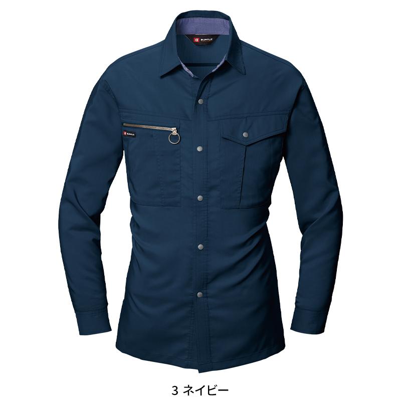 BURTLE 長袖シャツ 作業服 春夏用 メンズ 9023 バートル 作業着 S-5L | BURTLE | 04