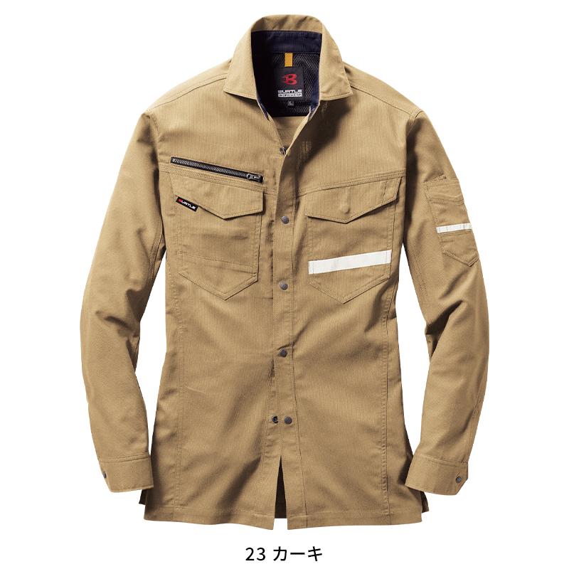 BURTLE 長袖シャツ(ユニセックス) 作業服 春夏用 男女兼用 9095 バートル 作業着 SS-5L | BURTLE | 04