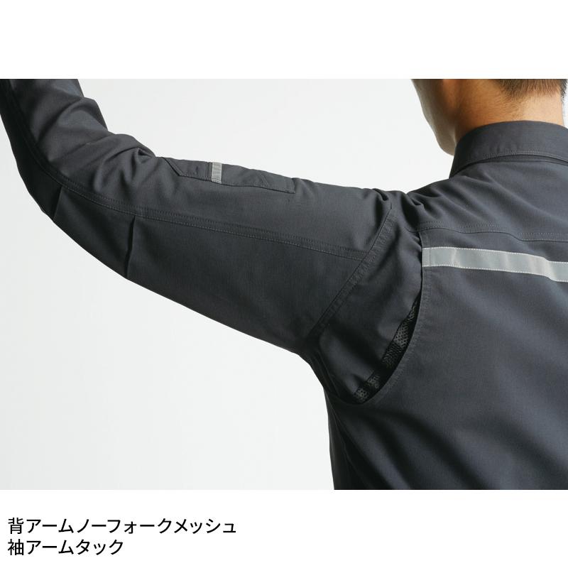 BURTLE 長袖シャツ(ユニセックス) 作業服 春夏用 男女兼用 9095 バートル 作業着 SS-5L | BURTLE | 06