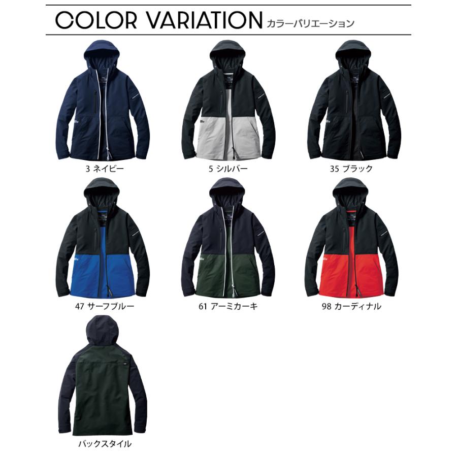 バートル 作業着 作業服  春夏 秋冬 9505 フーディジャケット 長袖 撥水 保温 帯電防止 BURTLE S-3XL | BURTLE | 09
