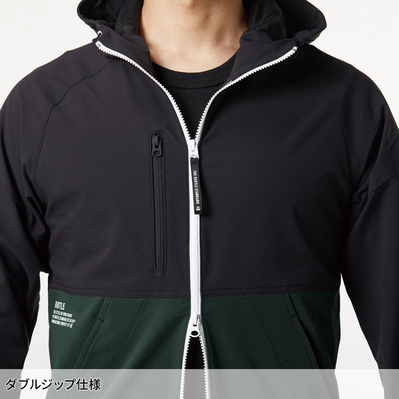 バートル 作業着 作業服 春夏 9515 フーディジャケット 長袖 ストレッチ 吸汗速乾 軽量 帯電防止 S-3XL | BURTLE | 10