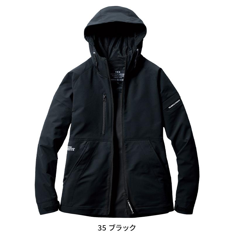 バートル 作業着 作業服 春夏 9515 フーディジャケット 長袖 ストレッチ 吸汗速乾 軽量 帯電防止 S-3XL | BURTLE | 04