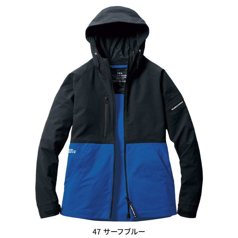 バートル 作業着 作業服 春夏 9515 フーディジャケット 長袖 ストレッチ 吸汗速乾 軽量 帯電防止 S-3XL | BURTLE | 05