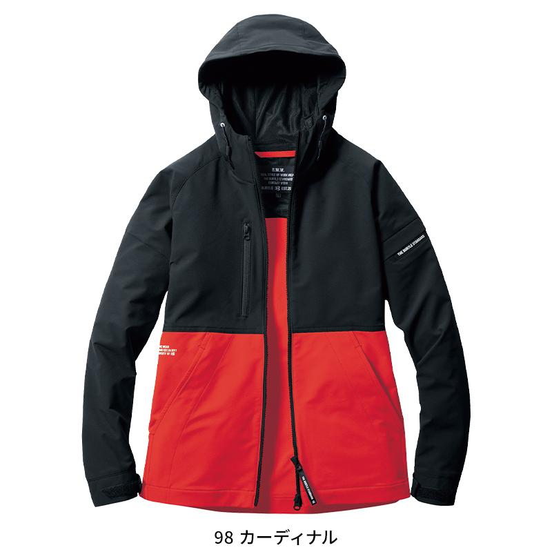 バートル 作業着 作業服 春夏 9515 フーディジャケット 長袖 ストレッチ 吸汗速乾 軽量 帯電防止 S-3XL | BURTLE | 07
