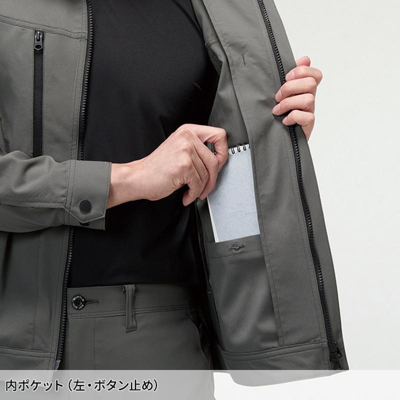 バートル 2026 春夏新作 9721 長袖ジャケット ユニセックス エコ制電 吸汗速乾 ストレッチ JIS-T8118規格適合  S-5L | BURTLE | 12