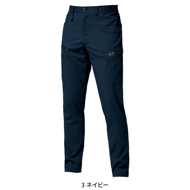 バートル 2026 春夏新作 9722 カーゴパンツ ユニセックス エコ制電 吸汗速乾 ストレッチ JIS-T8118規格適合 S-6L | BURTLE | 02