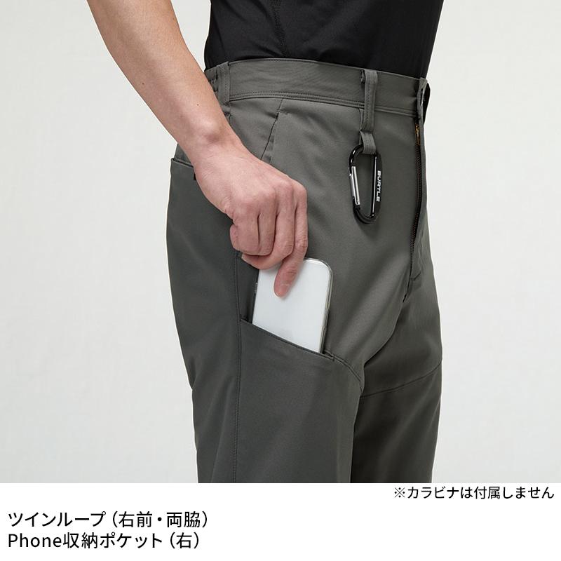 バートル 2026 春夏新作 9723 パンツ ユニセックス エコ制電 吸汗速乾 ストレッチ JIS-T8118規格適合 S-6L | BURTLE | 07
