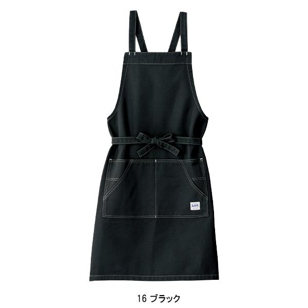 【タグ付き】 LEE オーバーオールエプロン ネイビー ストレッチダック Lee リー オーバーオールエプロン おしゃれ つなぎエプロン