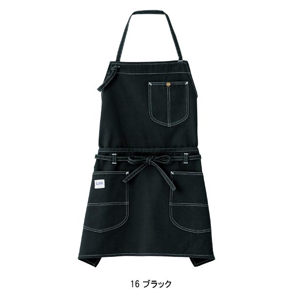 ブルー　ブラック　エプロン　ボタン付き 4ポケット ワークベーシックエプロン 撥水 サイドボタン ポケット ペン差し