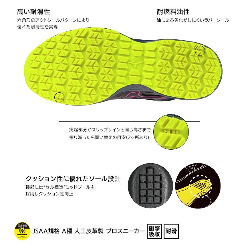 オールマイティ ミズノ 安全靴 ハイカット おしゃれ ダイヤル式 耐滑