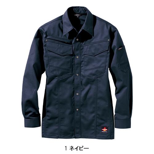 春夏・秋冬兼用（オールシーズン素材） 作業服・作業用品 難燃 長袖シャツ メンズ 鳳皇 HOOH 4207 | HOOH | 02