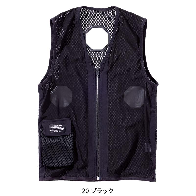 【2025春夏新作】 鳳皇 HOOH ペルチェベスト(八角形)(単品) 作業服 春夏用 熱中症対策 P339 村上被服 作業着 M-8L | HOOH | 02
