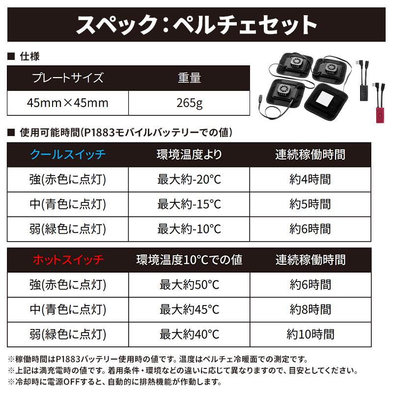 【2024春夏新作】 鳳皇 HOOH ペルチェベストセット モバイルバッテリー付 作業服 春夏・秋冬兼用 メンズ pv111 村上被服 作業着 M-XXL｜sunwork｜10