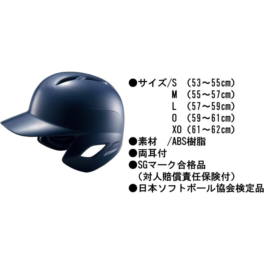 ゼット（ZETT） ソフトボール バッター用 ヘルメット BHL570 1100