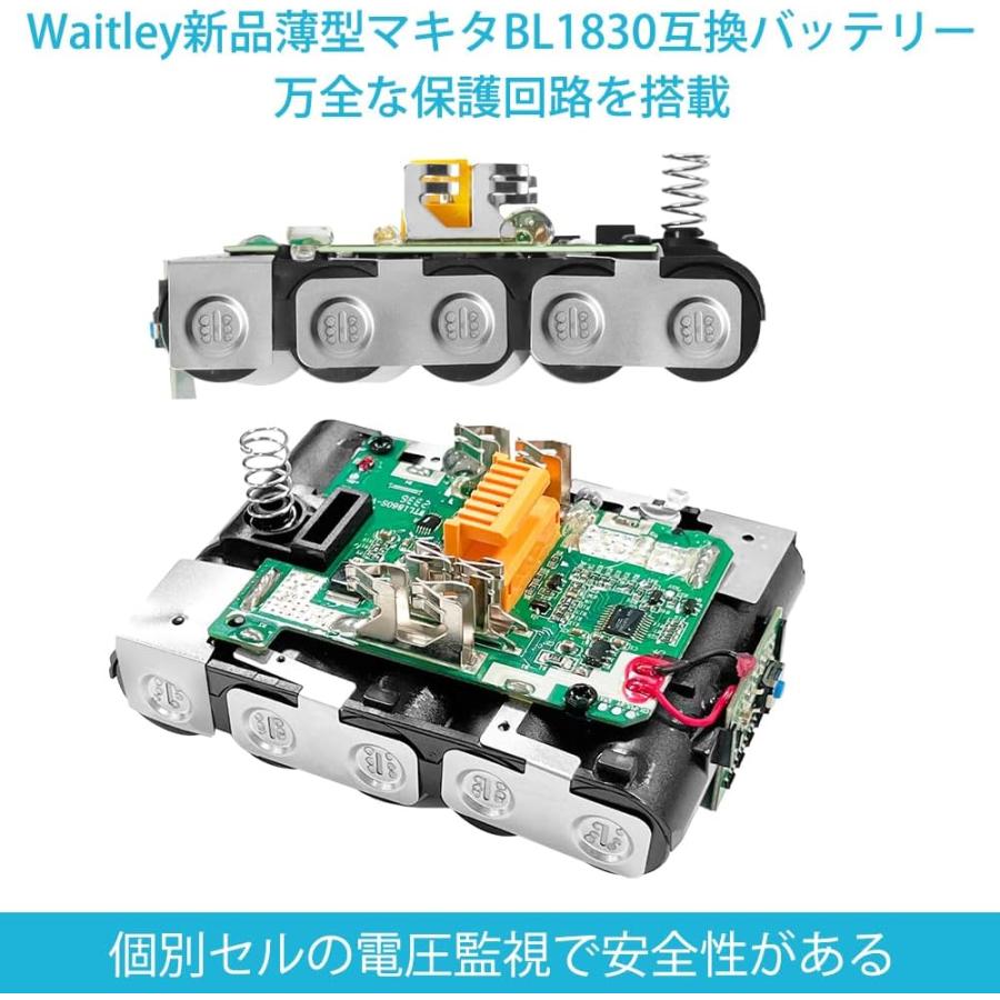 Makita - マキタ 3.0バッテリー　未使用 Waitley ウィトレ Makita マキタ 18V バッテリー 互換 3.0Ah